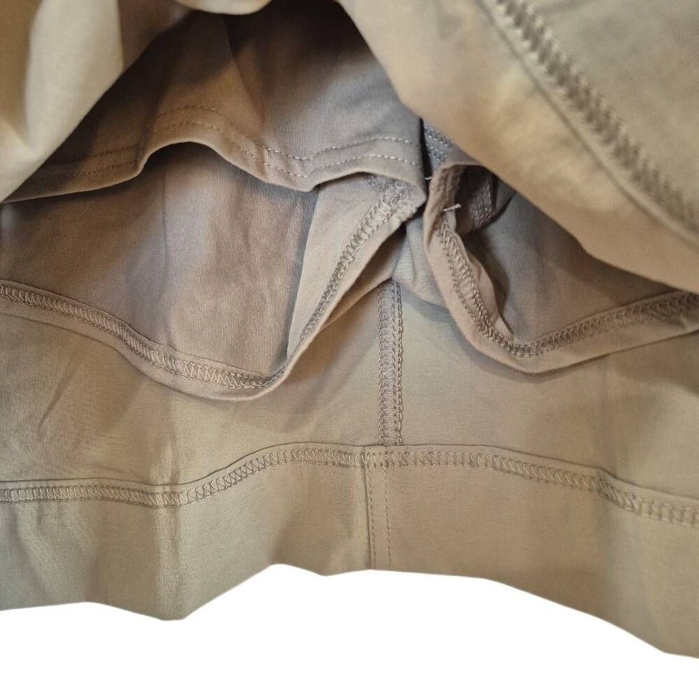 Columbia Women's Khaki Nylon/Spandex Omnishield Skort Athletic Skirt with Side R - Picture 4 of 12
